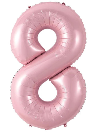 40in Joker Party Pink Number 8 Balloon - Joker Party Supply