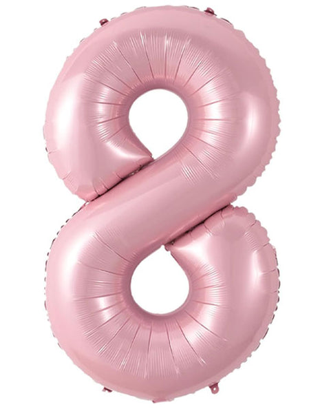 40in Joker Party Pink Number 8 Balloon - Joker Party Supply