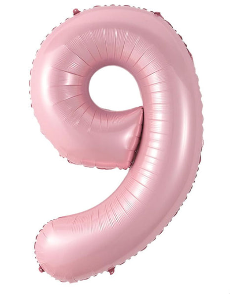 40in Joker Party Pink Number 9 Balloon - Joker Party Supply