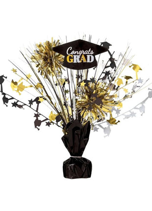 9in Amscan Congrats Grad Tinsel Burst Centerpiece