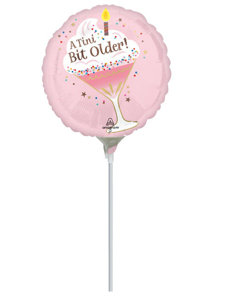 9in Anagram A Tini Bit Older Birthday Balloon (Heat Seal Required)