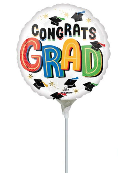9in Anagram Bright Future Congrats Grad Balloon (Heat Seal Required)