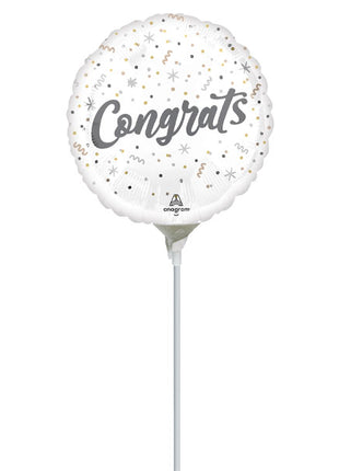 9in Anagram Elegant Congrats Balloon (Heat Seal Required)