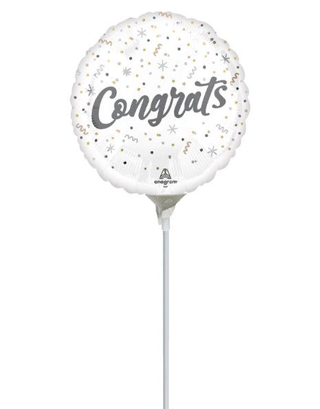 9in Anagram Elegant Congrats Balloon (Heat Seal Required)