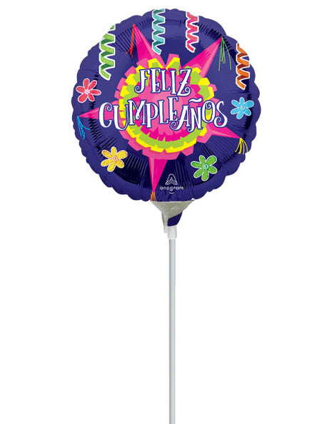 9in Anagram Feliz Cumpleanos Pinata Estella Balloon (Heat Seal Required)