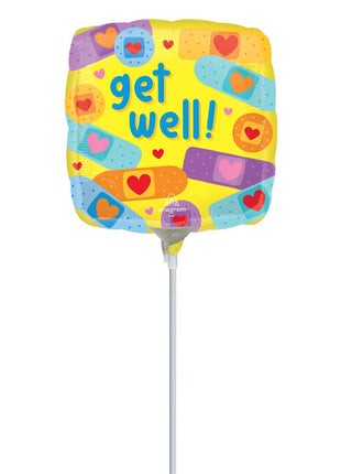 9in Anagram Get Well Patch Balloon (Heat Seal Required)