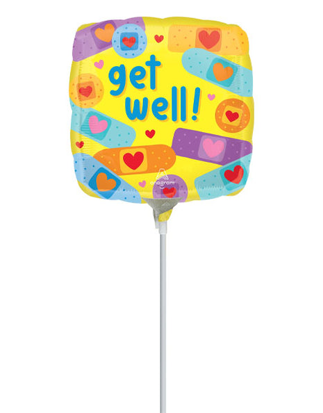 9in Anagram Get Well Patch Balloon (Heat Seal Required)