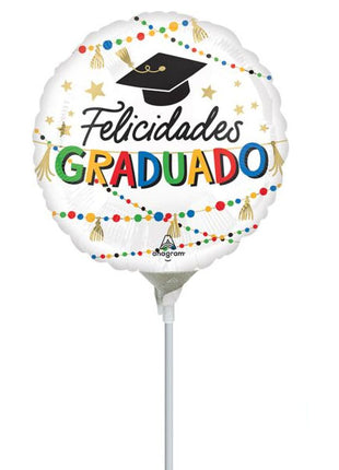 9in Anagram Grad Party Felicidades Graduado Balloon