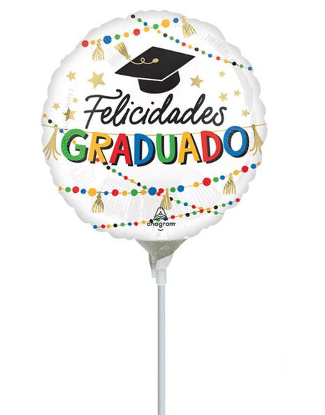 9in Anagram Grad Party Felicidades Graduado Balloon