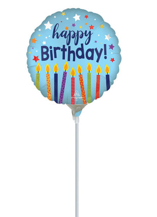 9in Anagram Satin Happy Birthday Celebrate Balloon (Heat Seal Required)