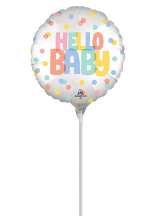 9in Anagram Satin Modern Baby Balloon (Heat Seal Required)