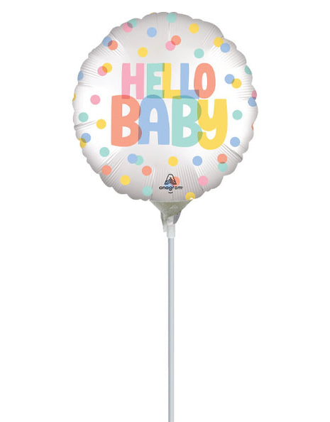 9in Anagram Satin Modern Baby Balloon (Heat Seal Required)