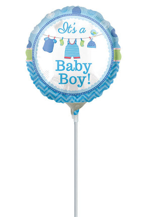 9in Anagram Shower with Love Boy Balloon (Heat Seal Required)