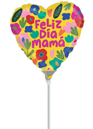 9in Anagram Spa Hothouse Petals Feliz Dia Ma Balloon (Heat Seal Required)