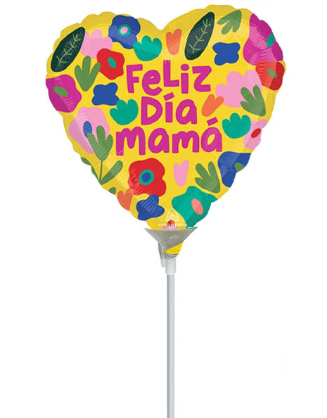 9in Anagram Spa Hothouse Petals Feliz Dia Ma Balloon (Heat Seal Required)