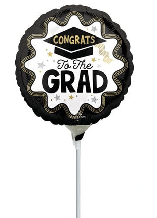 9in Anagram Wave of Success Congrats To The Grad Balloon (Heat Seal Required)