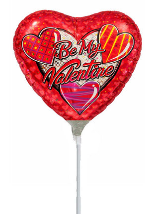 9in ConverUSA Be My Valentine Balloon (Heat Seal Required)