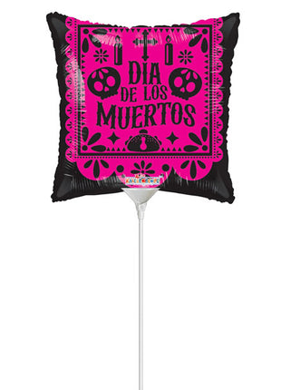 9in ConverUSA Dia De Muertos Decor Balloon (Heat Seal Required)