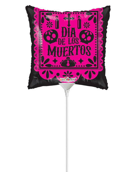 9in ConverUSA Dia De Muertos Decor Balloon (Heat Seal Required)