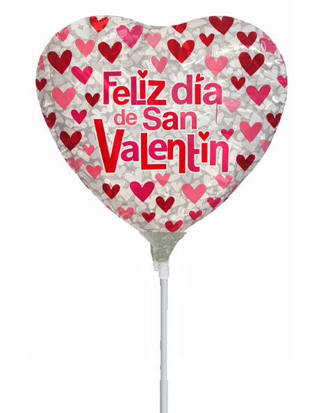 9in ConverUSA Feliz Dia De San Valentin Balloon (Heat Seal Required)