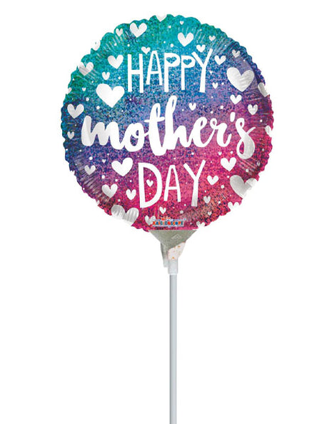 9in ConverUSA Mother’s Day Gradient Holographic Balloon (Heat Seal Required)