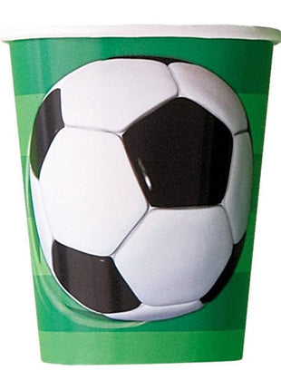 9oz Unique 3D Soccer Cups 8ct
