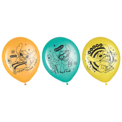 12in Amscan Stitch Latex Balloon 6ct - Joker Party Supply