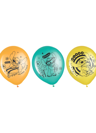 12in Amscan Stitch Latex Balloon 6ct - Joker Party Supply