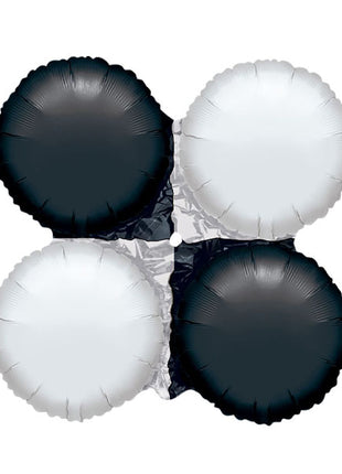 13in Anagram Small Black & White Magic Arch Balloon