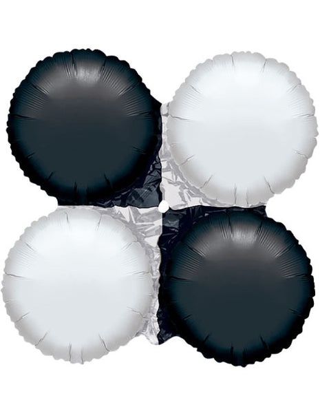 13in Anagram Small Black & White Magic Arch Balloon