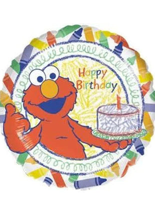 Globo de feliz cumpleaños de Elmo con anagrama de 18 pulgadas