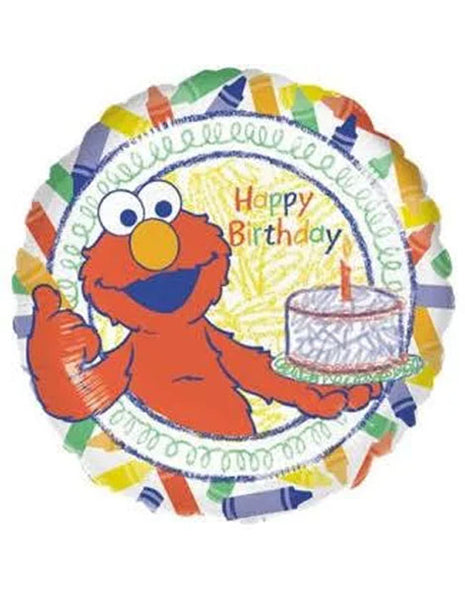 Globo de feliz cumpleaños de Elmo con anagrama de 18 pulgadas