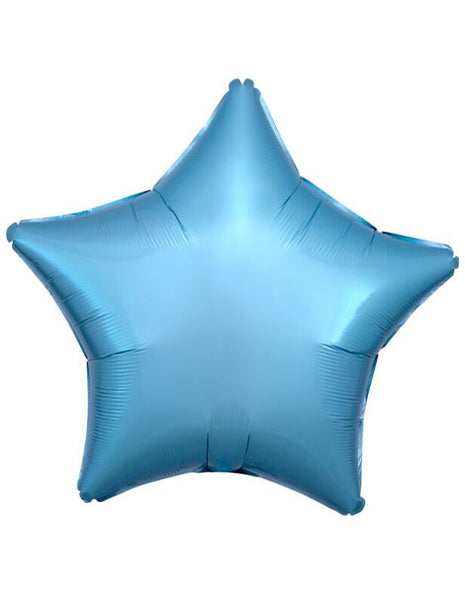 Globo de estrella azul bebé pastel con anagrama de 18 pulgadas