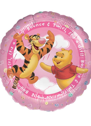 Globo de 18 pulgadas con anagrama de Winnie the Pooh "Es una niña"