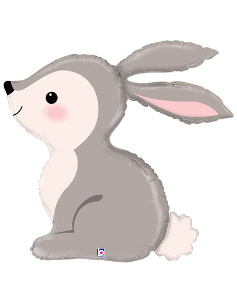 36in Betallic Woodland Bunny Balloon