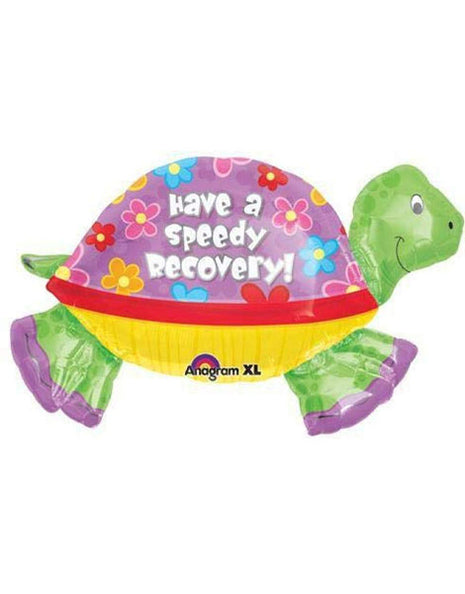Anagrama de 26 pulgadas ¡Que te recuperes pronto! Globo de tortuga