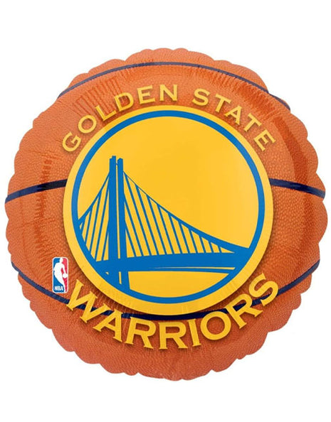 Globo de baloncesto de los Golden State Warriors con anagrama de 18 pulgadas