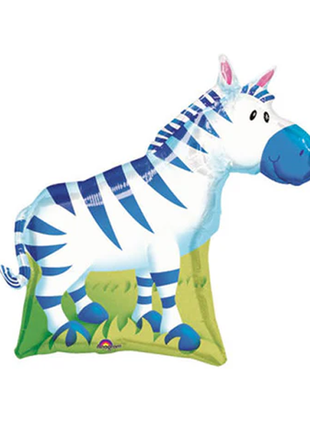 30in Anargam Zebra Balloon - Joker Party Supply