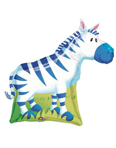 30in Anargam Zebra Balloon - Joker Party Supply