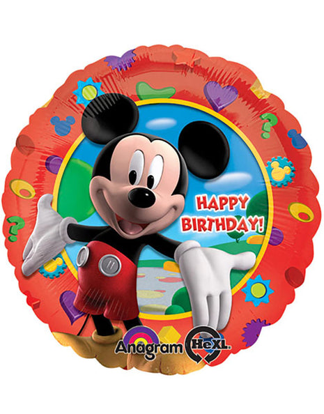 Globo de feliz cumpleaños de Mickey's Clubhouse de 18 pulgadas con anagrama