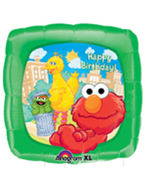 Globo de anagrama de Elmo y sus amigos de 18 pulgadas