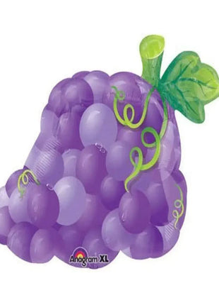 Globo con anagrama de uvas de 18 pulgadas