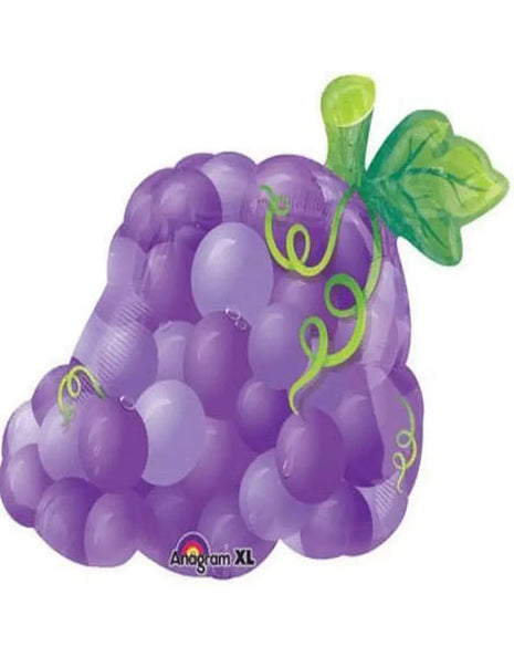 Globo con anagrama de uvas de 18 pulgadas