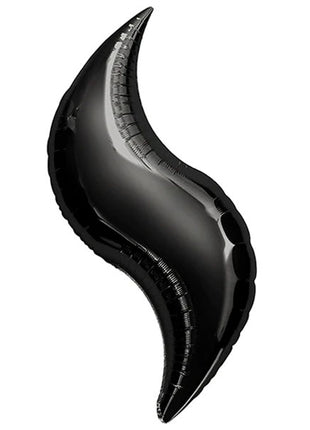 Globo curvo negro con anagrama de 28 pulgadas