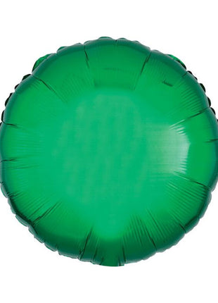 Globo redondo verde con anagrama de 18 pulgadas