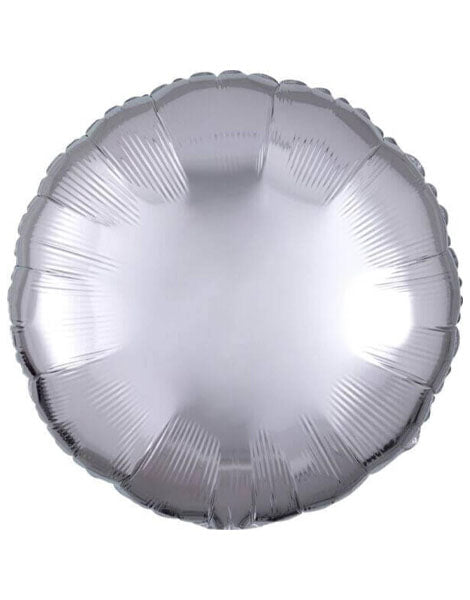 18in Anagram Silver Round Balloon