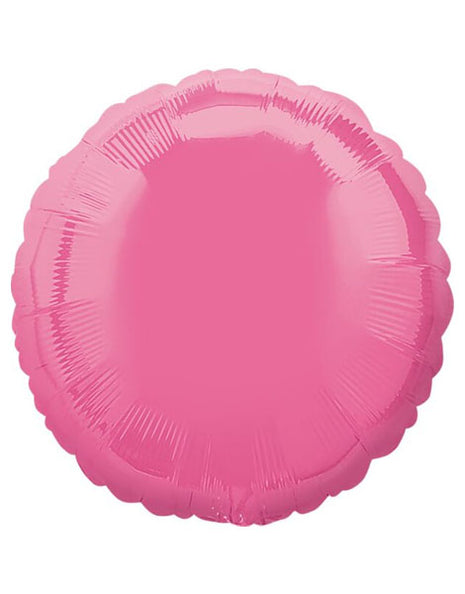Globo redondo con anagrama rosa de 18 pulgadas