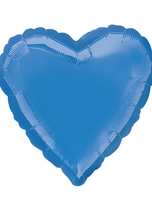 Globo con forma de corazón color bígaro de 18 pulgadas con anagrama
