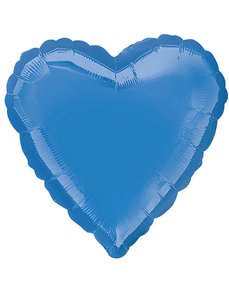 Globo con forma de corazón color bígaro de 18 pulgadas con anagrama