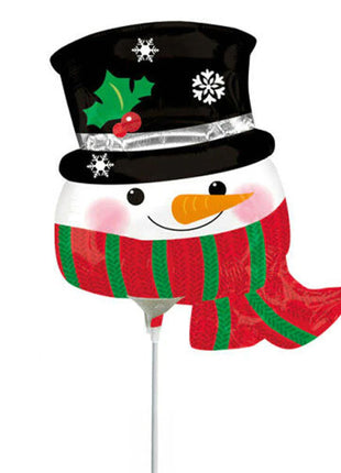 14in Anagram Snowman Balloon (Heat Seal Required)